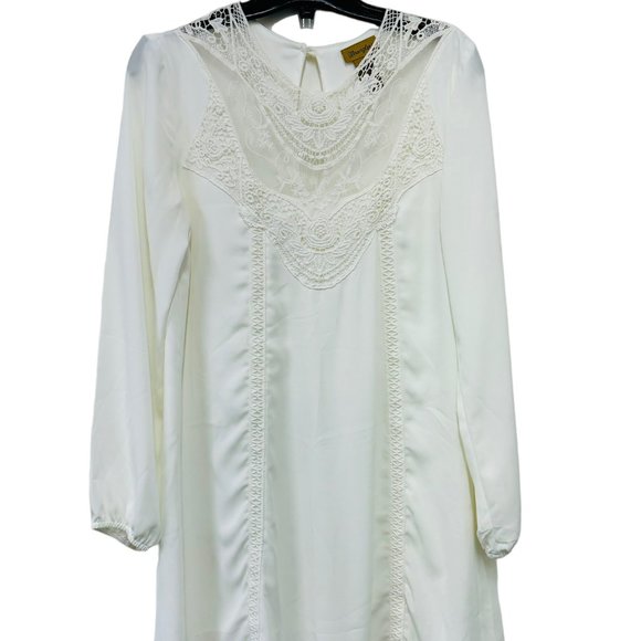 Wrangler Women's Long Sleeve Western Dress Cowboy Ivory - Size M - Picture 1 of 8